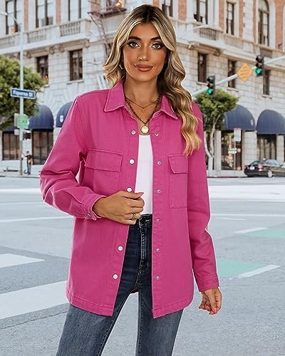 luvamia 2025 Spring Jean Jackets for Women Fashion Oversized...