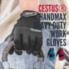 Cestus HandMax Series, Heavy Duty Work Gloves Men, High Abra...