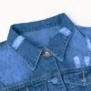 SOMTHRON Women's Distressed Denim Jeans Outfits Coat Spring ...