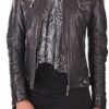 Luis Women Lambskin Leather Jacket Stylish Motorcycle Bomber...