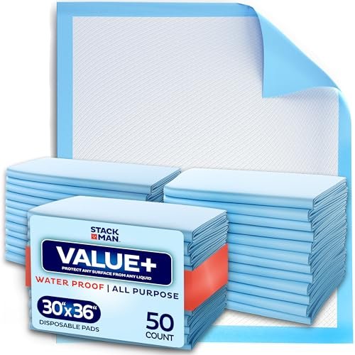 Chucks Pads Disposable 30x36 Underpads [50-Pack] Incontinenc...
