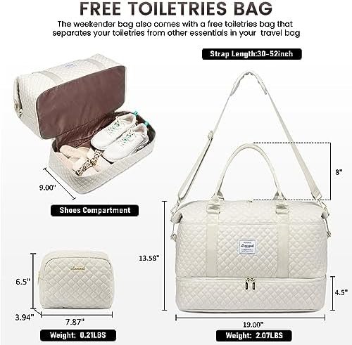 LOVEVOOK Travel Duffle Bag,Weekender Bags for Women with Sho...