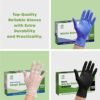 Comfy Package Synthetic Vinyl Blend Disposable Plastic Glove...