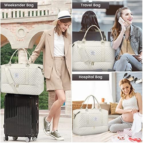 LOVEVOOK Travel Duffle Bag,Weekender Bags for Women with Sho...