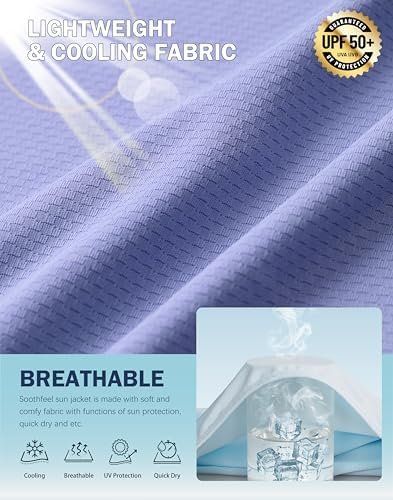 Soothfeel Women's UPF 50+ Sun Protection Hoodie Jacket Light...