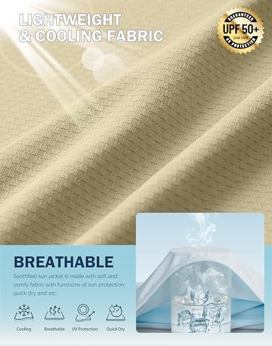 Soothfeel Women's UPF 50+ Sun Protection Hoodie Jacket Light...