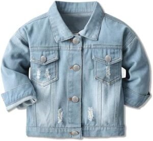 Cromoncent Classic Denim Jacket for Boys Girls