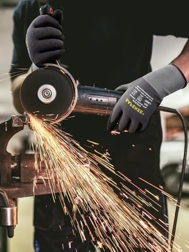 Work Gloves MicroFoam Nitrile Coated 6-12 Pairs Seamless Kni...