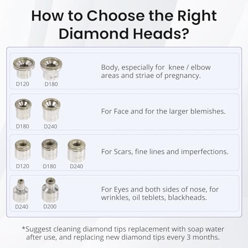 Diamond Microdermabrasion Machine Professional, 3 in 1 Derma...