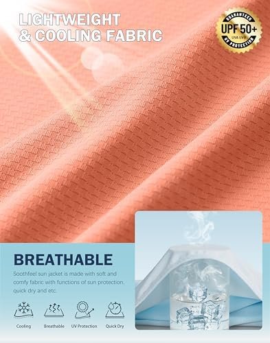 Soothfeel Women's UPF 50+ Sun Protection Hoodie Jacket Light...