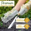 HANDLANDY Gardening Gloves for Women, Breathable Ladies Leat...