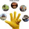 Leather Work Gloves for Men & Women, Reinforced Durable Gard...