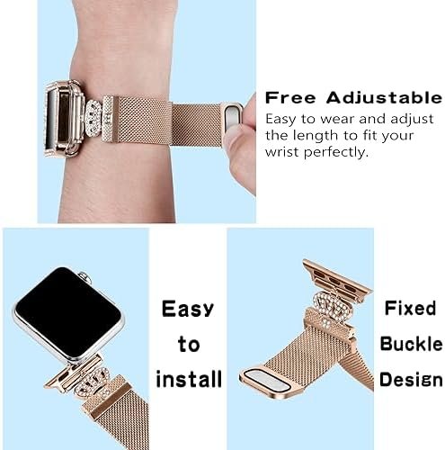 Magnetic Band Compatible with Apple Watch 38mm 40mm 41mm 42m...