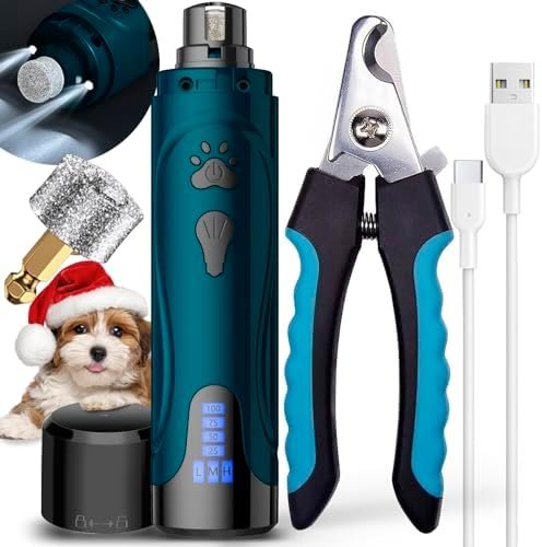 Dog Nail Grinder, Dog Nail Trimmers and Clippers Kit, Super ...