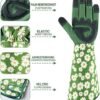 Gardening Gloves for Women Rose Pruning Thorn Proof Breathab...