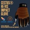 Cestus 8015, Impact Work Gloves, Reflective Fingertips, Heav...