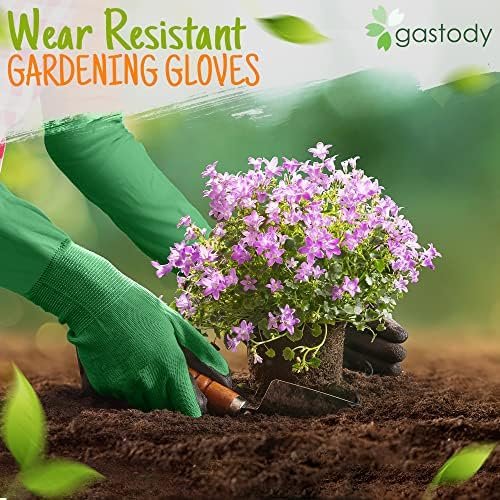 Gastody Long Sleeve Gardening Gloves Women and Men - Long C...