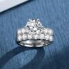 Moissanite Rings for Women Moissanite Bridal Ring Sets Weddi...