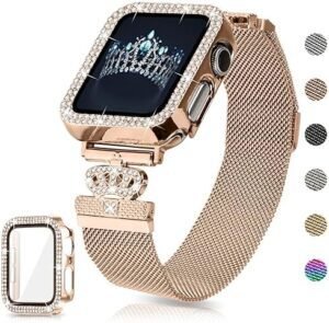 Magnetic Band Compatible with Apple Watch 38mm 40mm 41mm 42m... Magnetic Band Compatible with Apple Watch 38mm 40mm 41mm 42m...