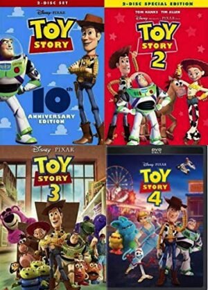 Toy Story 1 2 3 4 DVD Complete Collection Toy Story 1 2 3 4 DVD Complete Collection