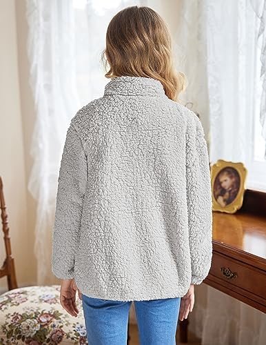 Arshiner Girls Fleece Jacket Sherpa Fall Winter Full Zip Fuz...