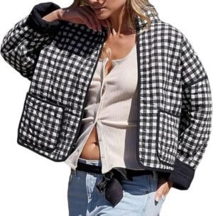 Womens Cropped Floral Puffer Jacket Lightweight Open Front L... Womens Cropped Floral Puffer Jacket Lightweight Open Front L...