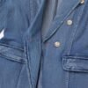 IBAKOM Denim Blazer Suit for Women Notch Collar One Button O...