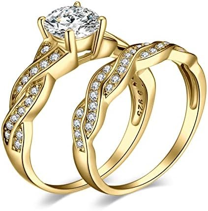 JewelryPalace Wedding Bands Engagement Rings for Women, 14K ...