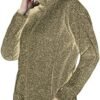 Womens Knitted Sweater Unique Speckled Zip Up Fleece Jacket,...