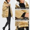 Orolay Women's Metallic Down Coat Mid-Length Puffer Jacket w...