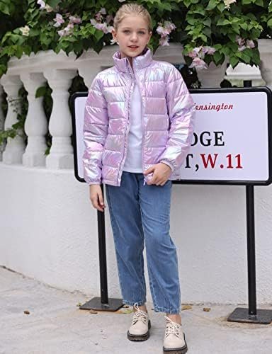 Enlifety 4-12T Girls Coat Long Sleeve Winter Jacket Lightwei...
