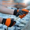 Safety Work Gloves for Men&Women Rubber Coated Dotted Grip N...