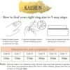 KAERUN Cubic Zirconia Gold Rings for Women Non Tarnish 14K G...