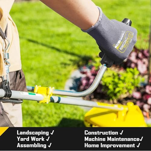 COOLJOB 3/6/12 Pairs Nitrile Rubber Coated Nylon Safety Work...