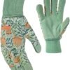 DIGZ Women's Leather Palm Garden Gloves with Knit Wrist