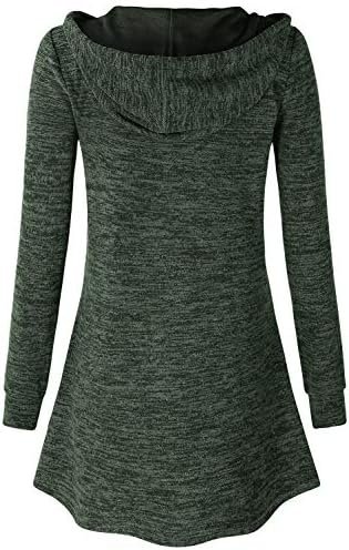 Miusey Womens Zip Up Long Hoodie Jacket Lightweight Tunic Sw...