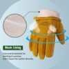 Gardening Work Gloves Leather: Garden Men Women Thorn Proof ...