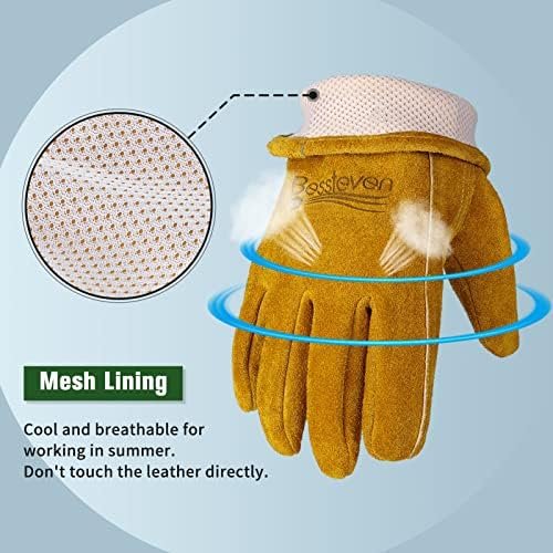 Gardening Work Gloves Leather: Garden Men Women Thorn Proof ...