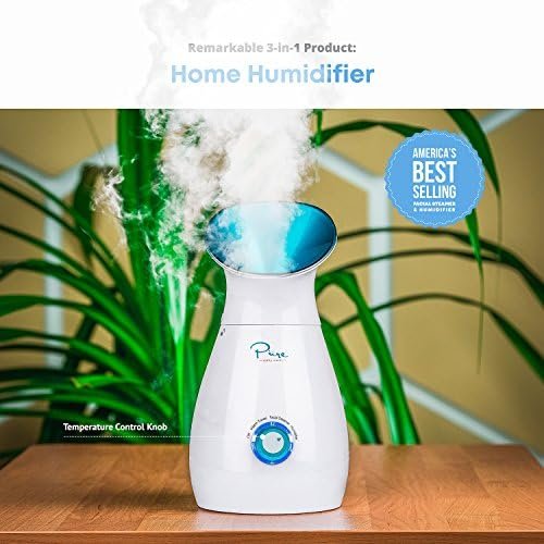 NanoSteamer Large 3-in-1 Nano Ionic Facial Steamer with Prec...