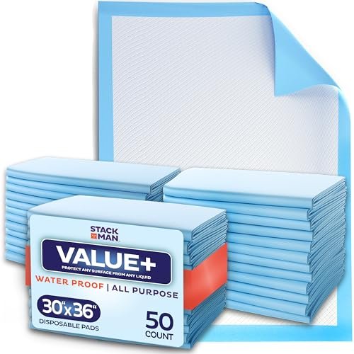 Chucks Pads Disposable 30x36 Underpads [50-Pack] Incontinenc...