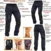 Men's Heavy Duty Construction Work Pants with Reinforced Kne...