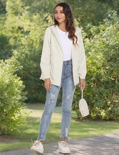 TCOT Womens Rain Jackets Waterproof Windbreaker Jackets ligh...