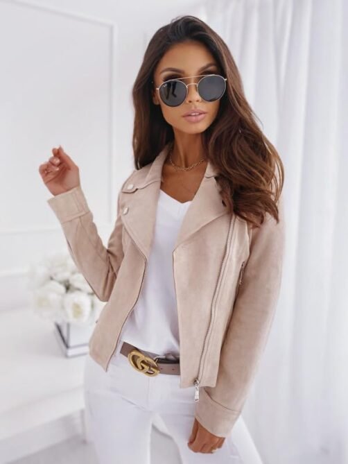 Women's Faux Leather Jackets Suede Spring Trendy Outfits 202...