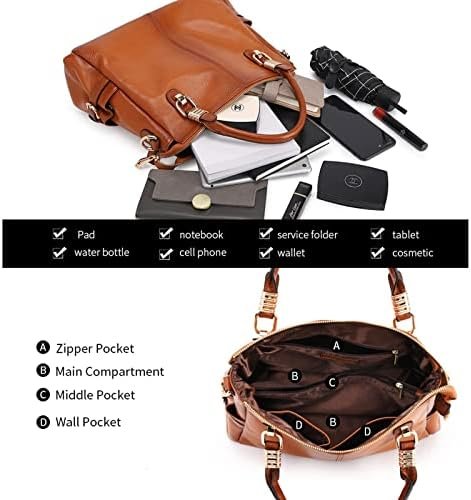 Kattee Soft Women Genuine Leather Purses and Handbags Satche...