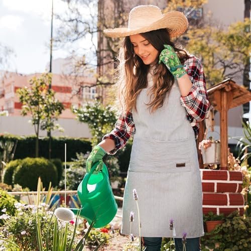 HLDD HANDLANDY Work Gloves for Women and Ladies, Leather Gar...