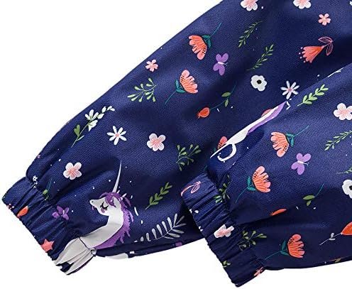 Girls Rain Jacket, Windbreaker Kids Raincoat Waterproof Zip ...