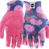 Miracle Gro Women's Nitrile Coated Grip Floral Pattern Garde...
