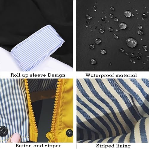 Arthas Women Light Rain Jacket Waterproof Active Outdoor Tre...