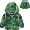 Dinosaur Hooded Jackets Toddler Baby Boys Girls Cartoon Prin...