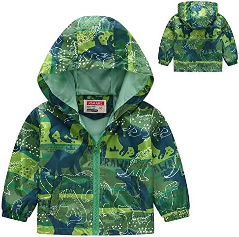 Dinosaur Hooded Jackets Toddler Baby Boys Girls Cartoon Prin...